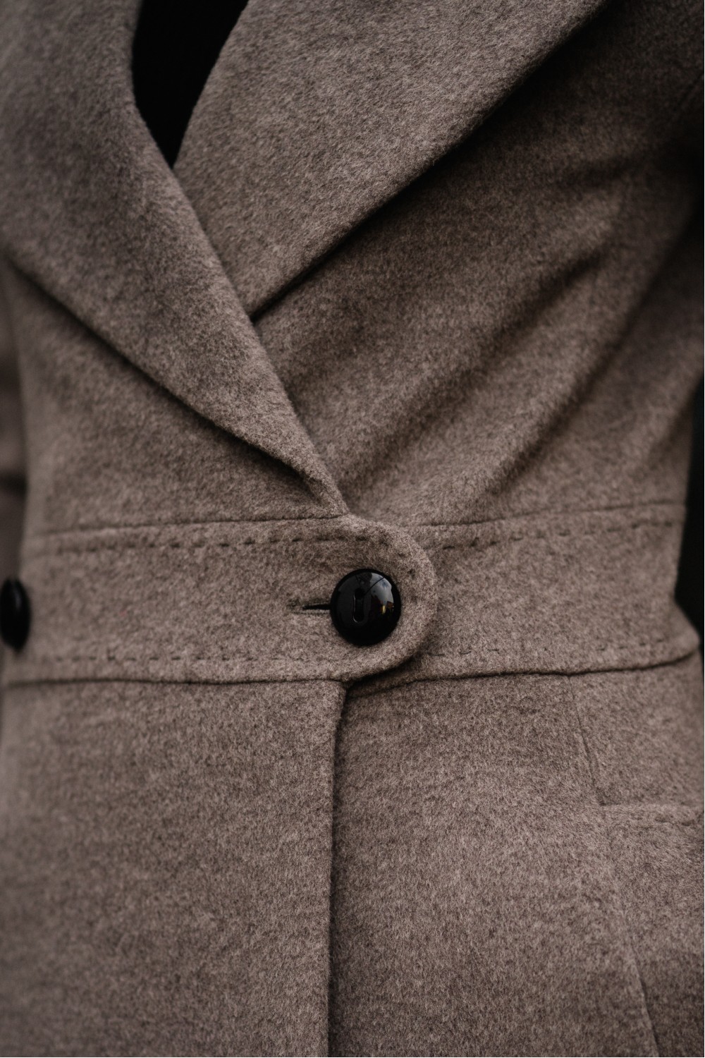 Приталенное пальто А-силуэта #AS51