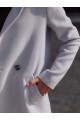 Двубортное пальто прямого силуэта на пуговицах #AS070Ks