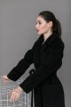 Длинное пальто-халат с накладными карманами AS063