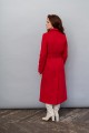 Двубортное длинное пальто AS070m1/красный