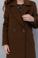 Двубортное длинное пальто AS070m1/хаки