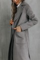 Удлиненное пальто с накладными карманами #AS55
