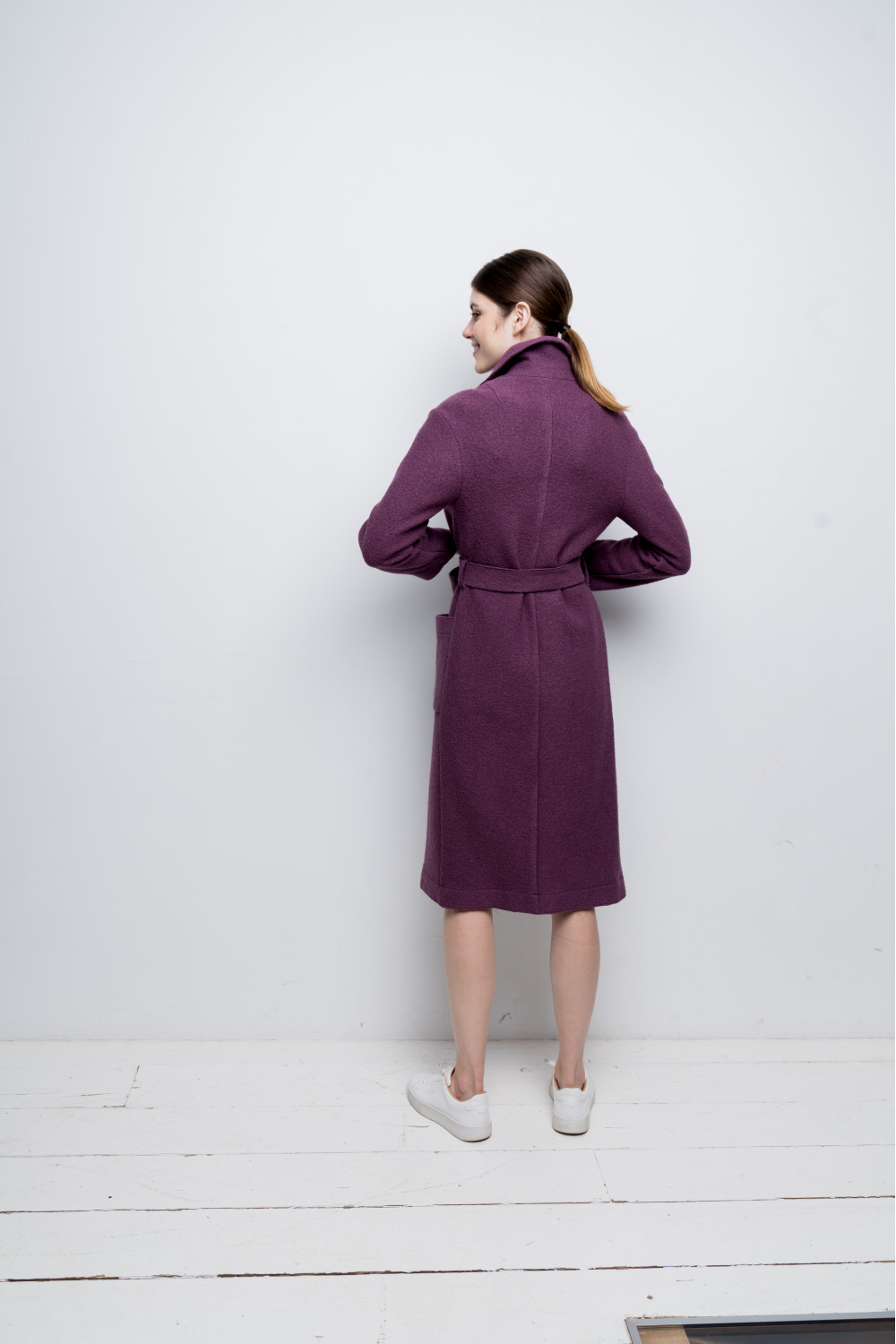 Пальто без подкладки AS55V/фиолетовый