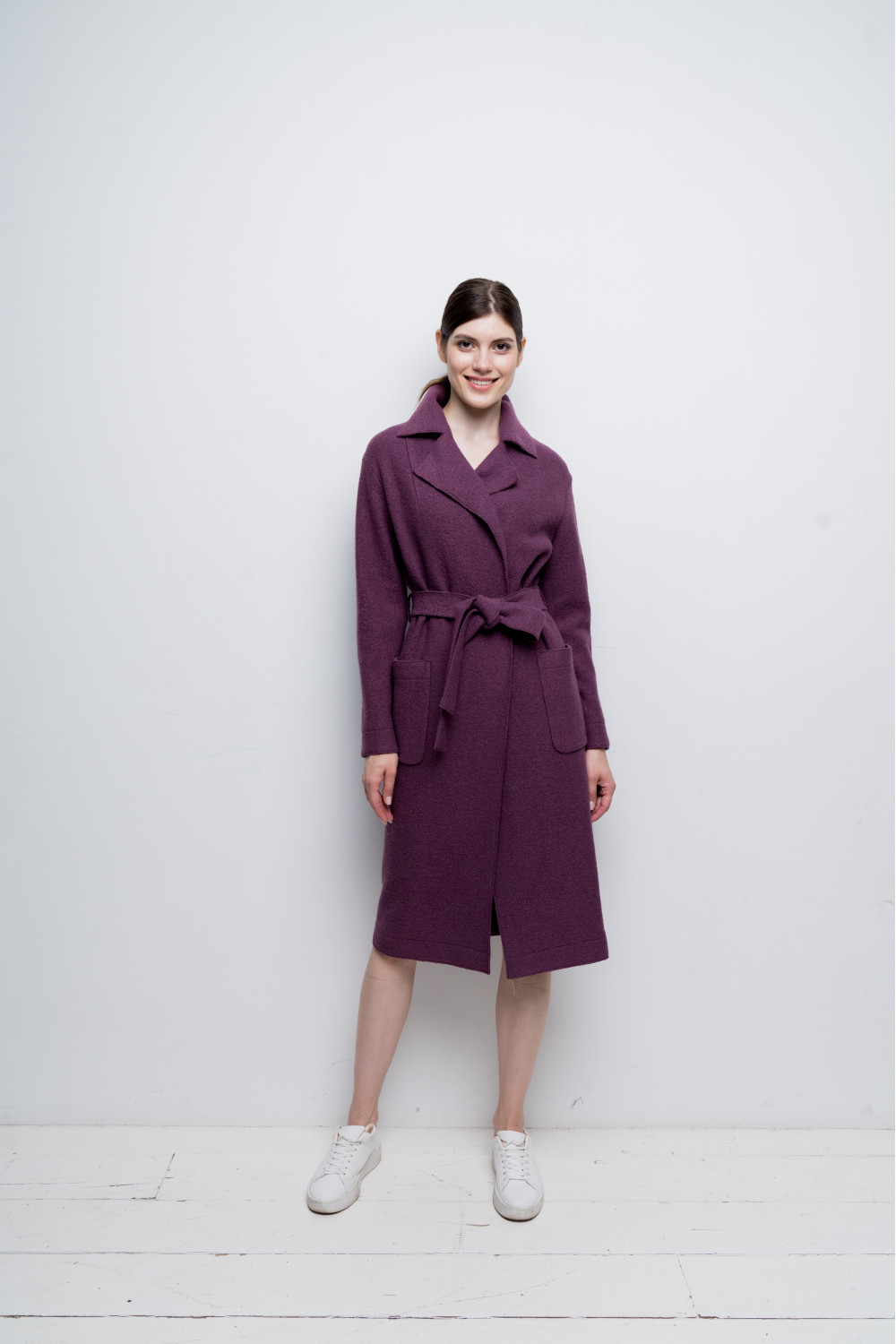 Пальто без подкладки AS55V/фиолетовый