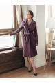 Двубортное пальто без подкладки AS70V/фиолетовый