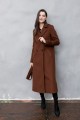 Утепленное пальто AS071WLw/коньяк