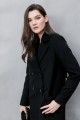 Утепленное длинное пальто AS071WLw/черный