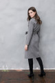 Утепленное пальто  AS50-1WLw/серый