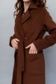 Удлиненное пальто AS55m1/коричневый