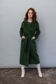 Удлиненное пальто  AS55m1/зеленый