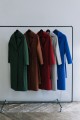Удлиненное пальто  AS55m1/зеленый